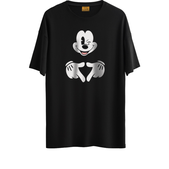 Mickey Mouse Baskılı Tişört S-1479