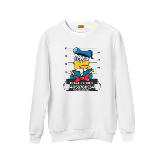 Donald Duck Baskılı Sweatshirt S-1276